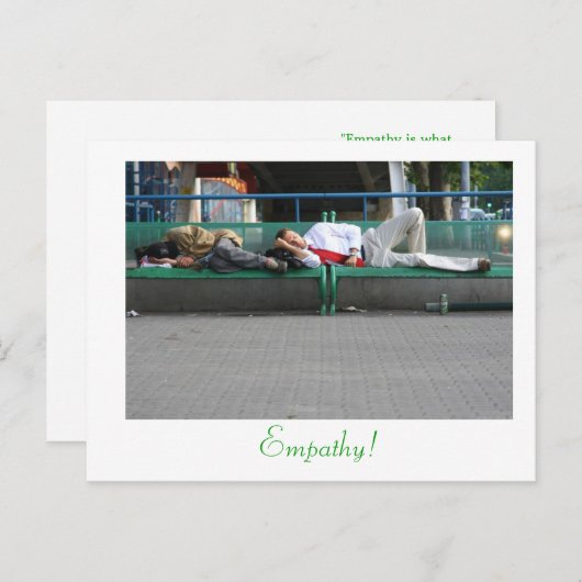 Empathie! Briefkaart (Voorkant / Achterkant)