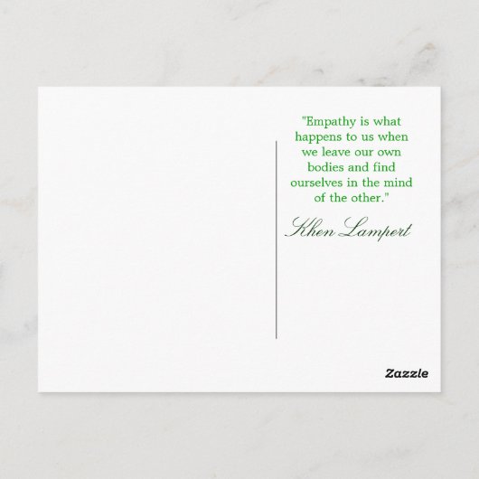 Empathie! Briefkaart (Achterkant)