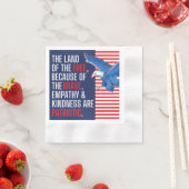 Empathie en vriendelijkheid zijn patriottisch servet (Insitu)