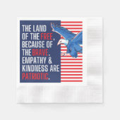 Empathie en vriendelijkheid zijn patriottisch servet (Voorkant)