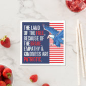 Empathie en vriendelijkheid zijn patriottisch servet (Insitu)