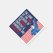 Empathie en vriendelijkheid zijn patriottisch servet (Hoek)