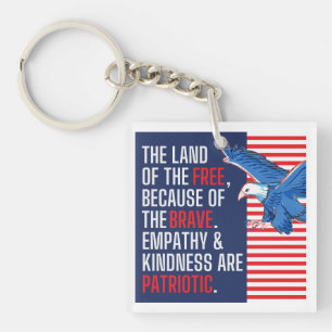 Empathie en vriendelijkheid zijn patriottisch sleutelhanger