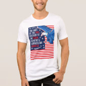 Empathie en vriendelijkheid zijn patriottisch Tri-Blend shirt (Voorkant)