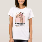 Empathie het beste accessoire giraffe T-shirt (Voorkant)