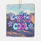 Empathie is Cool - Koele Tinten Keramisch Ornament (Links)