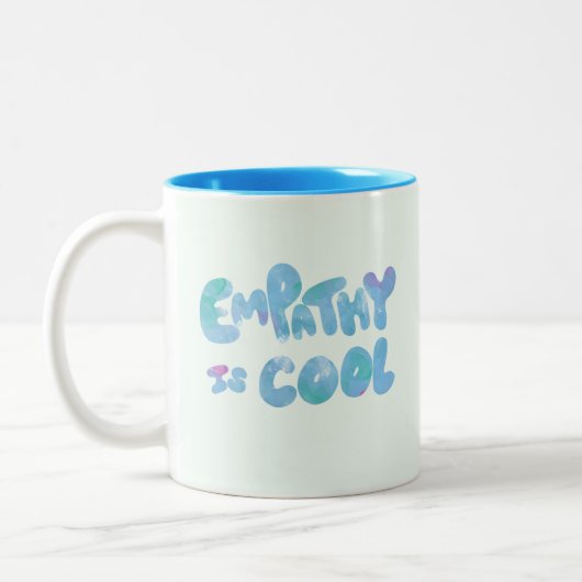 Empathie is Cool Tweekleurige Koffiemok (Links)