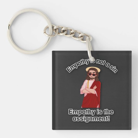 Empathie is de opdracht! sleutelhanger (voorkant)