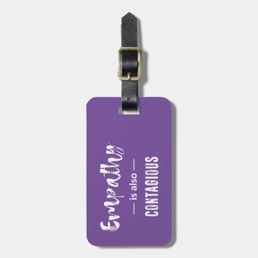 Empathie is ook besmettelijk bagagelabel (Voorkant verticaal)