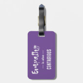 Empathie is ook besmettelijk bagagelabel (Achterkant verticaal)