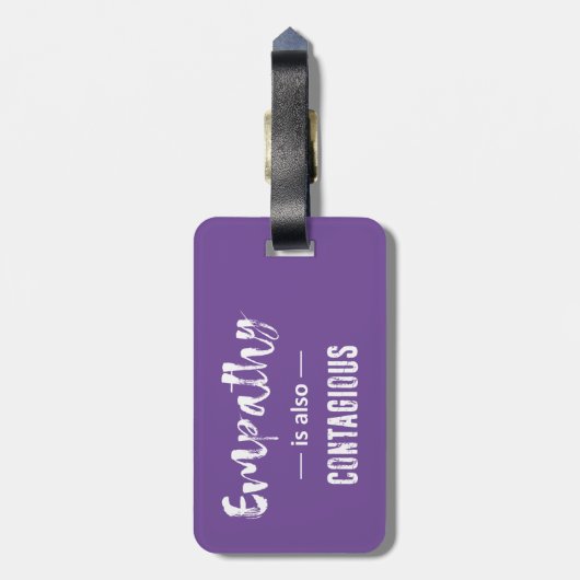 Empathie is ook besmettelijk bagagelabel (Achterkant verticaal)