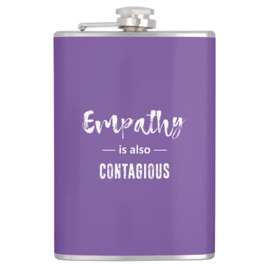 Empathie is ook besmettelijk heupfles (Voorkant)
