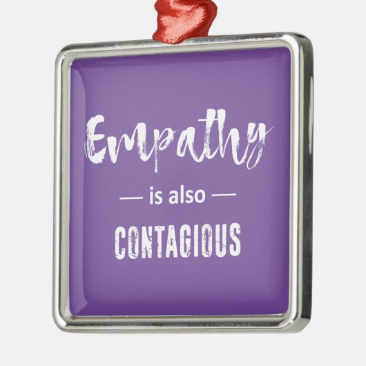 Empathie is ook besmettelijk metalen ornament (Links)