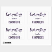 Empathie is ook besmettelijk rechthoekige sticker (Vel)
