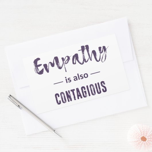 Empathie is ook besmettelijk rechthoekige sticker (Envelop)