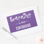 Empathie is ook besmettelijk rechthoekige sticker (Envelop)