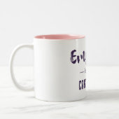 Empathie is ook besmettelijk tweekleurige koffiemok (Links)