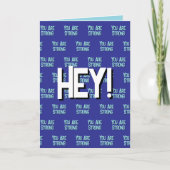 Empathie Kaart om ondersteuning en aanmoediging te (Voorkant)