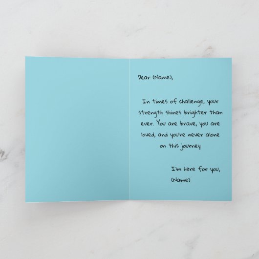 Empathie Kaart om ondersteuning en aanmoediging te (Binnen)