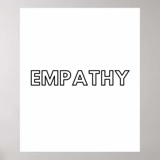 Empathie Poster (Voorkant)