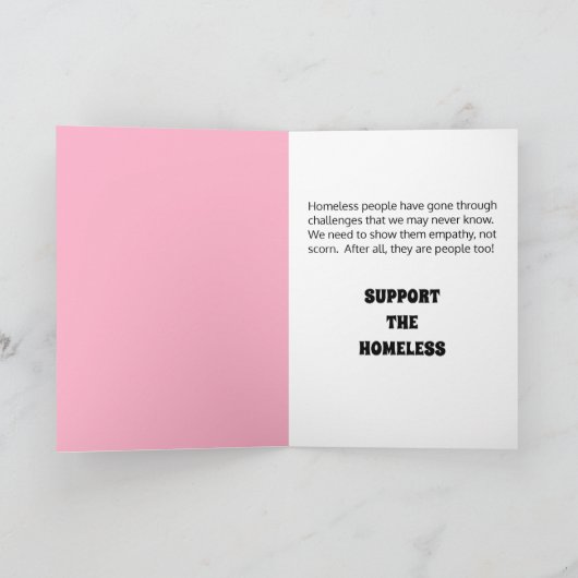 Empathie voor daklozen: kaart (Binnen)