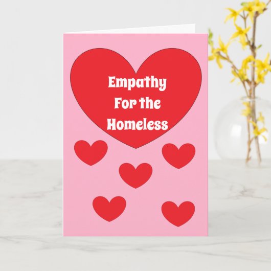 Empathie voor daklozen: kaart (Gele Bloem)