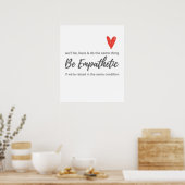 Empathie - wees empathisch poster (Keuken)