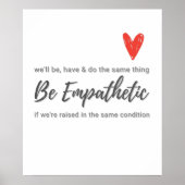 Empathie - wees empathisch poster (Voorkant)