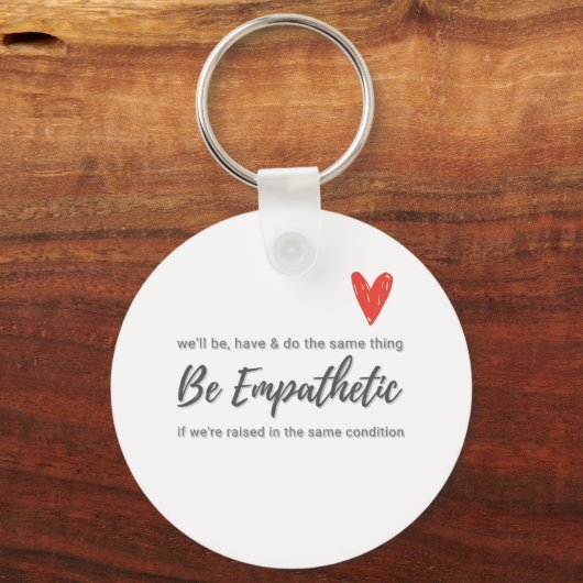 Empathie - wees empathisch sleutelhanger (Voorkant)