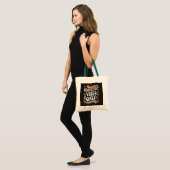 Empathische Vibes Only Canvas tas – Retro Feel-Goo (Voorkant (model))