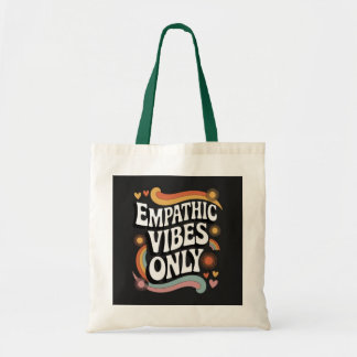Empathische Vibes Only Canvas tas – Retro Feel-Goo