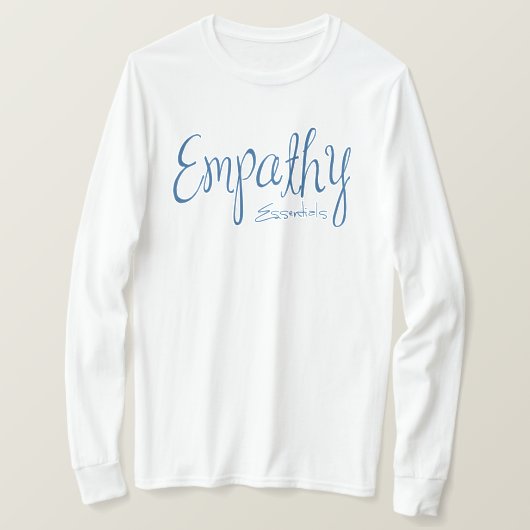 Empathy Essentials Unisex T-shirt (blauw) (Design voorkant)