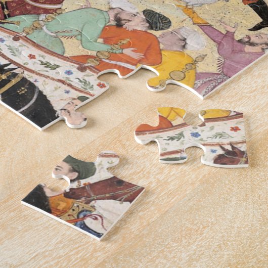 Emperor Akbar Arrests Shah Abul Maali, Akbarnama Legpuzzel (Zijkant)