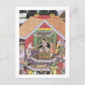 Emperor Akbar (r.1556-1605), vermaakt met zijn vos Briefkaart (Voorkant)