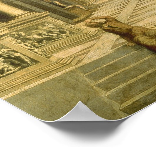 Emperor Augustus en de Sibyl, 1535 Poster (Hoek)