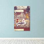 Emperor Babur en zijn architect plan Canvas Afdruk (Insitu (Houten vloer))