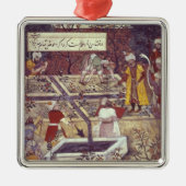 Emperor Babur en zijn architect plan Metalen Ornament (Voorkant)