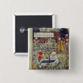 Emperor Babur Vierkante Button 5,1 Cm (Voorkant /achterkant)