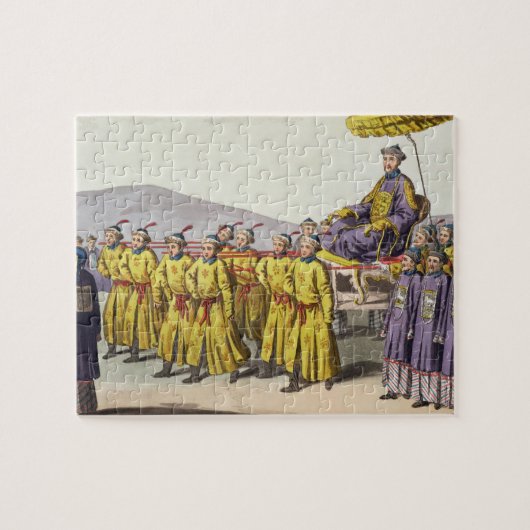 Emperor Ch'ien Lung, vervoerd in Triumph, bord 18  Legpuzzel (Horizontaal)
