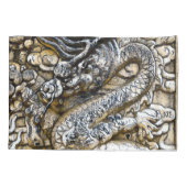 Emperor Dragon Stone Waterverf Fantasy Art Kussensloop (Achterkant)