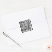 Emperor Ferdinand I , koning van Bohemia Vierkante Sticker (Envelop)