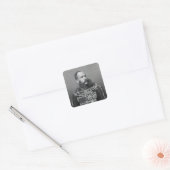 Emperor Franz Joseph I van Oostenrijk Vierkante Sticker (Envelop)