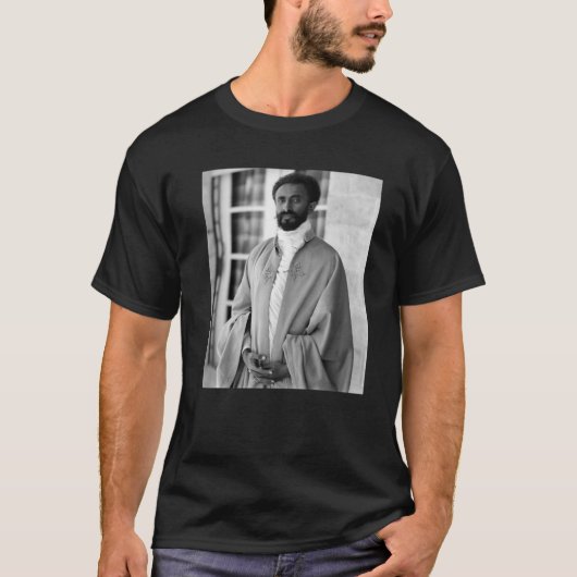 Emperor Haile Selassie Portrait T-shirt (Voorkant)
