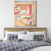 Emperor Hui Tsung oefent met boeddhist Canvas Afdruk (Insitu (Slaapkamer))