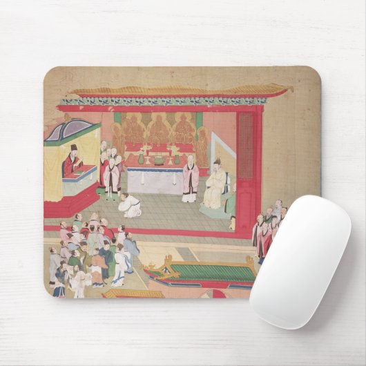 Emperor Hui Tsung oefent met boeddhist Muismat (Met muis)