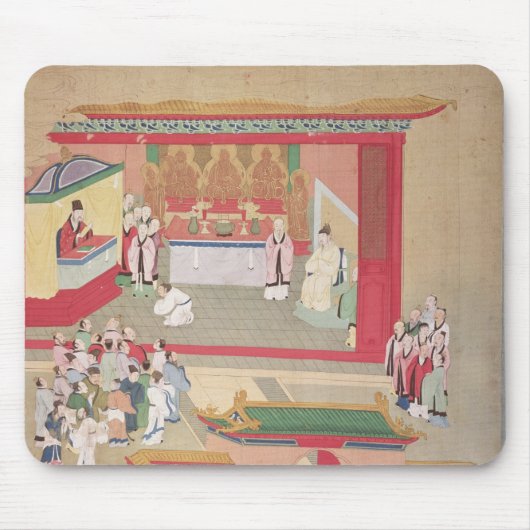 Emperor Hui Tsung oefent met boeddhist Muismat (Voorkant)