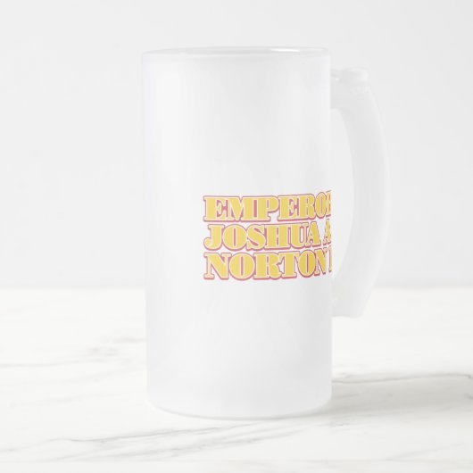 Emperor Joshua A.Norton I frommelglas mok (Voorkant rechts)