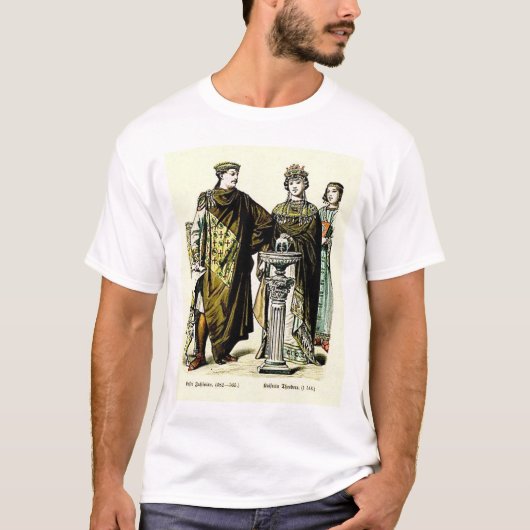 Emperor Justinien en Empress Theodora T-shirt (Voorkant)