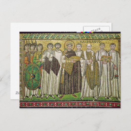 Emperor Justinius I Briefkaart (Voorkant / Achterkant)