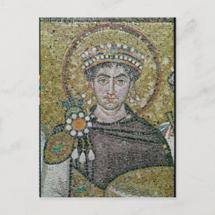 Emperor Justinius I c.547 AD Briefkaart